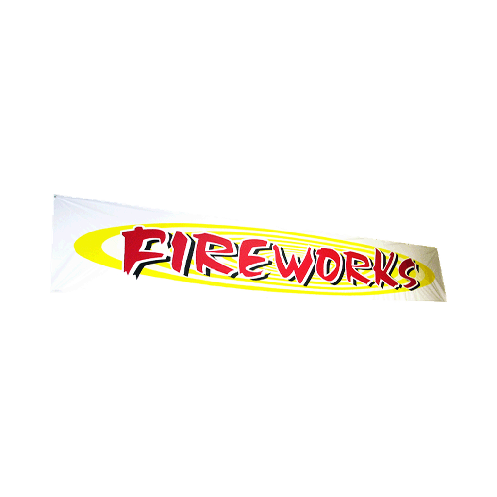 [420-1403] 2'X10' "FIREWORKS" Banner