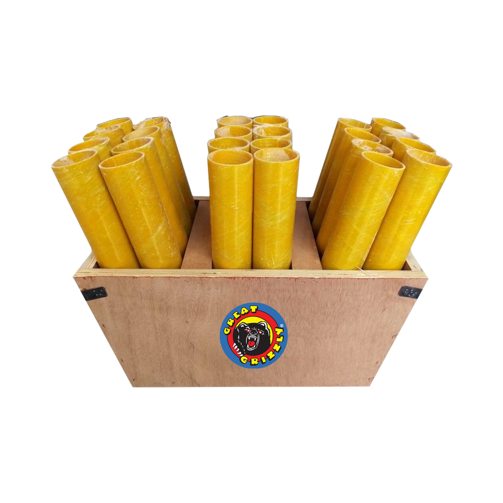 [510-1445] 1.75" 24 Tube Wooden Rack