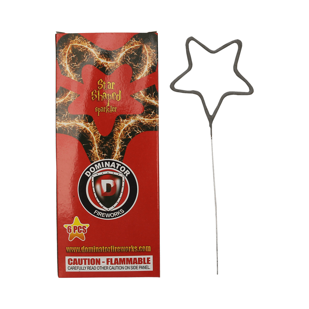 [170-5017] Star Shaped Sparkler, 100/6
