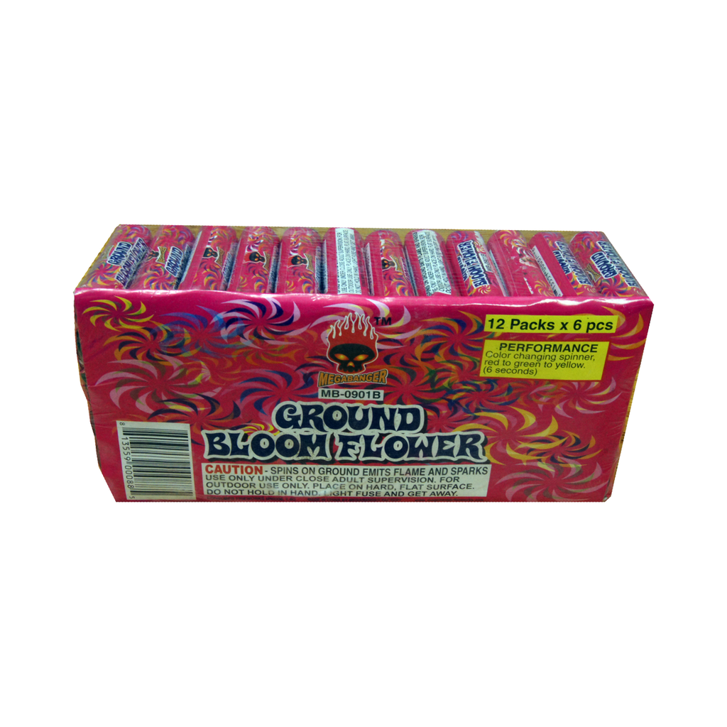 [130-0315] Ground Bloom Flowers, 6 Pack