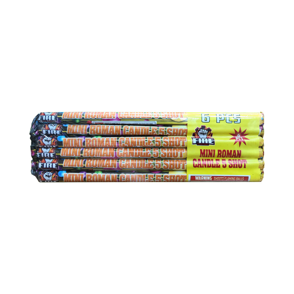 [250-2471] Mini Roman Candle, 5 Shots