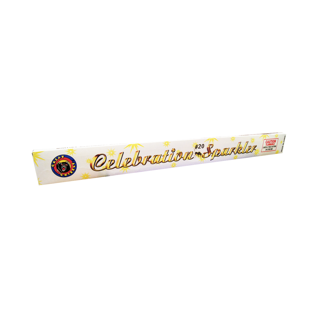 [170-1020] 20" Gold Celebration Sparkler, 2/40/8