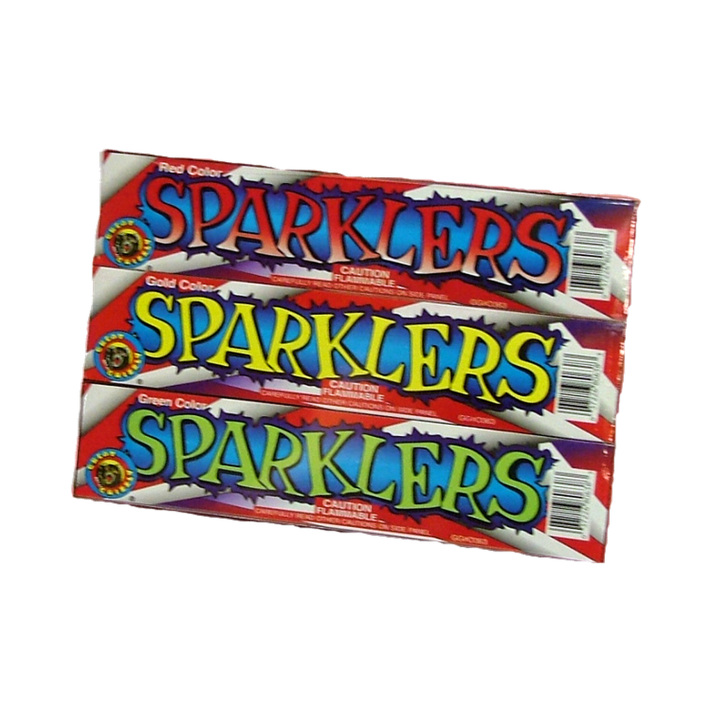 [170-1009] #8 Color Sparklers, Wire, 24/12/6