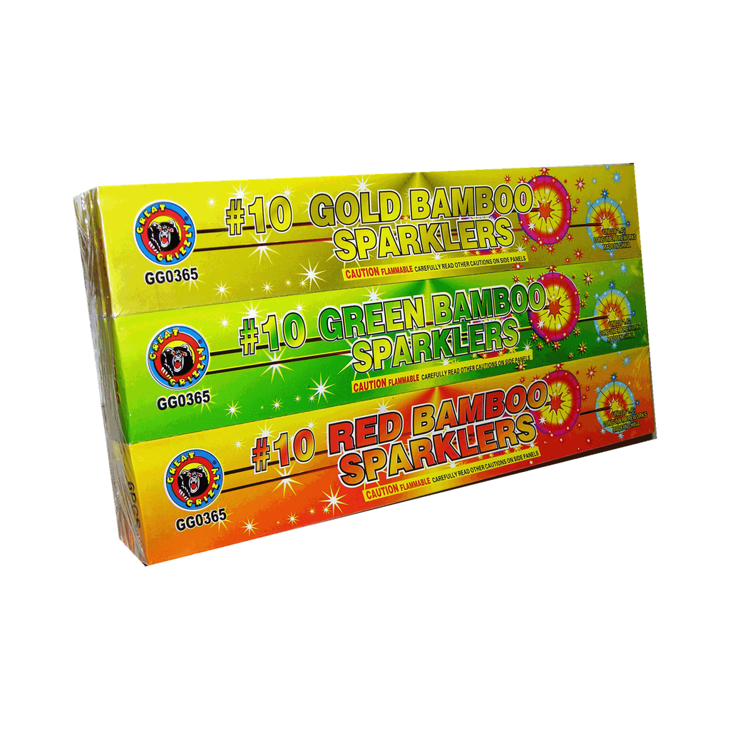 #10 Color Bamboo Sparkler, 24/12/6