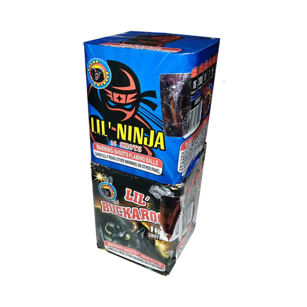 [221-2544] Lil' Ninja, Lil' Buckaroo, 16 Shots