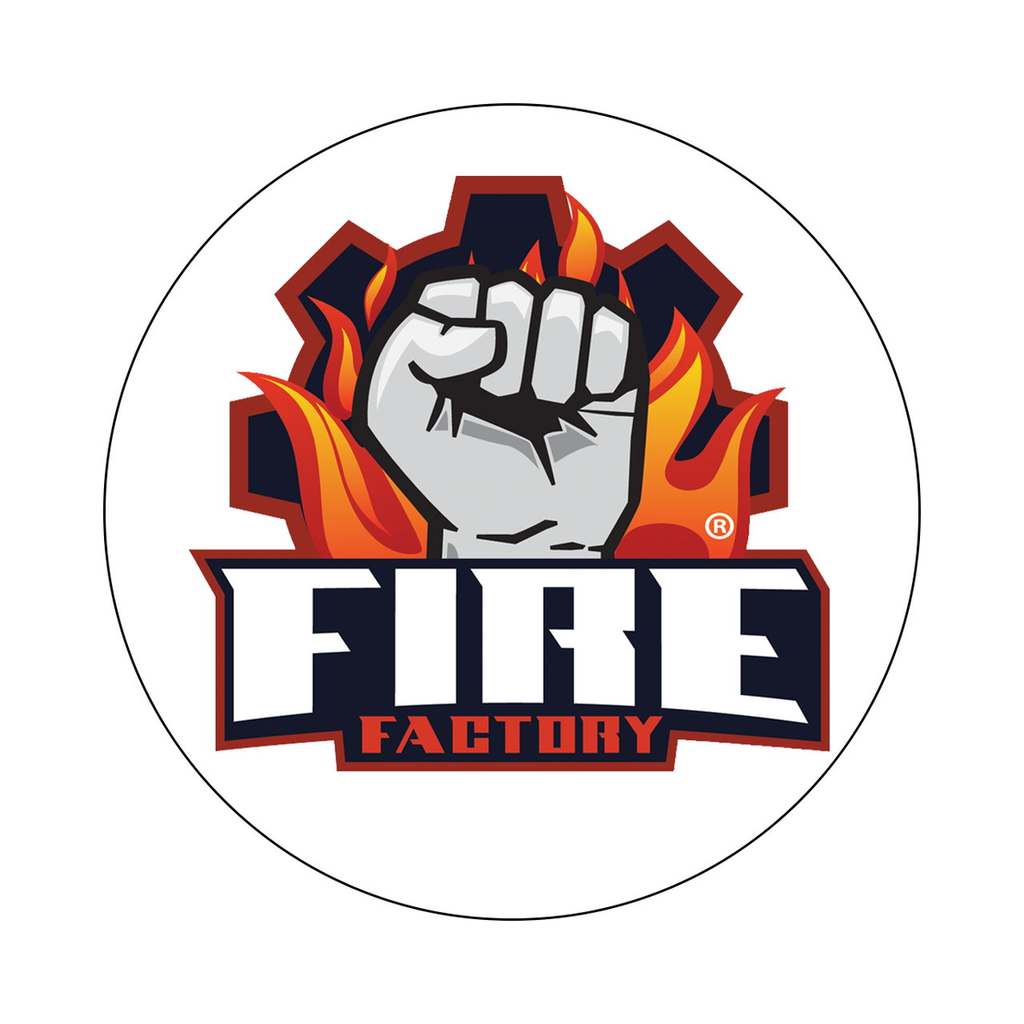 [420-2038] 3.5" Sticker, Fire Factory