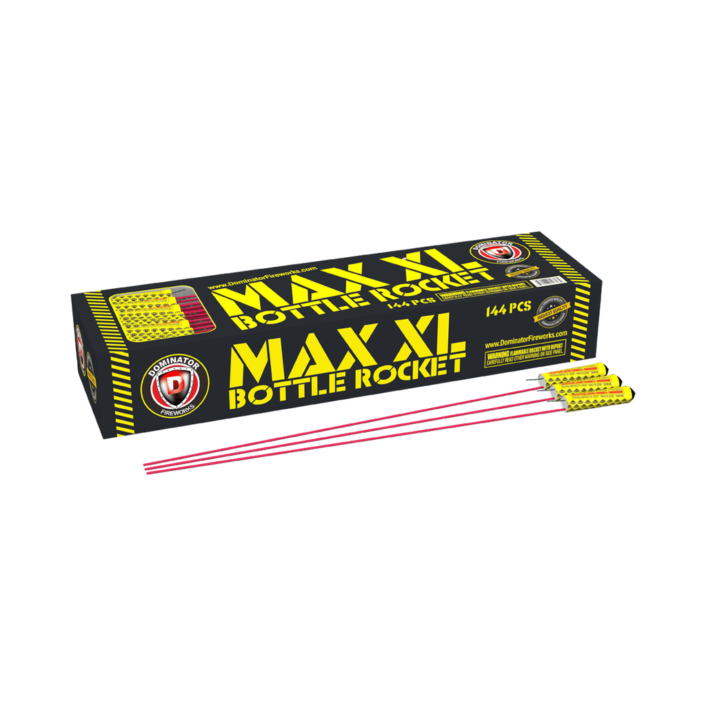 [241-0226] Max XL Bottle Rocket, 144 Pack