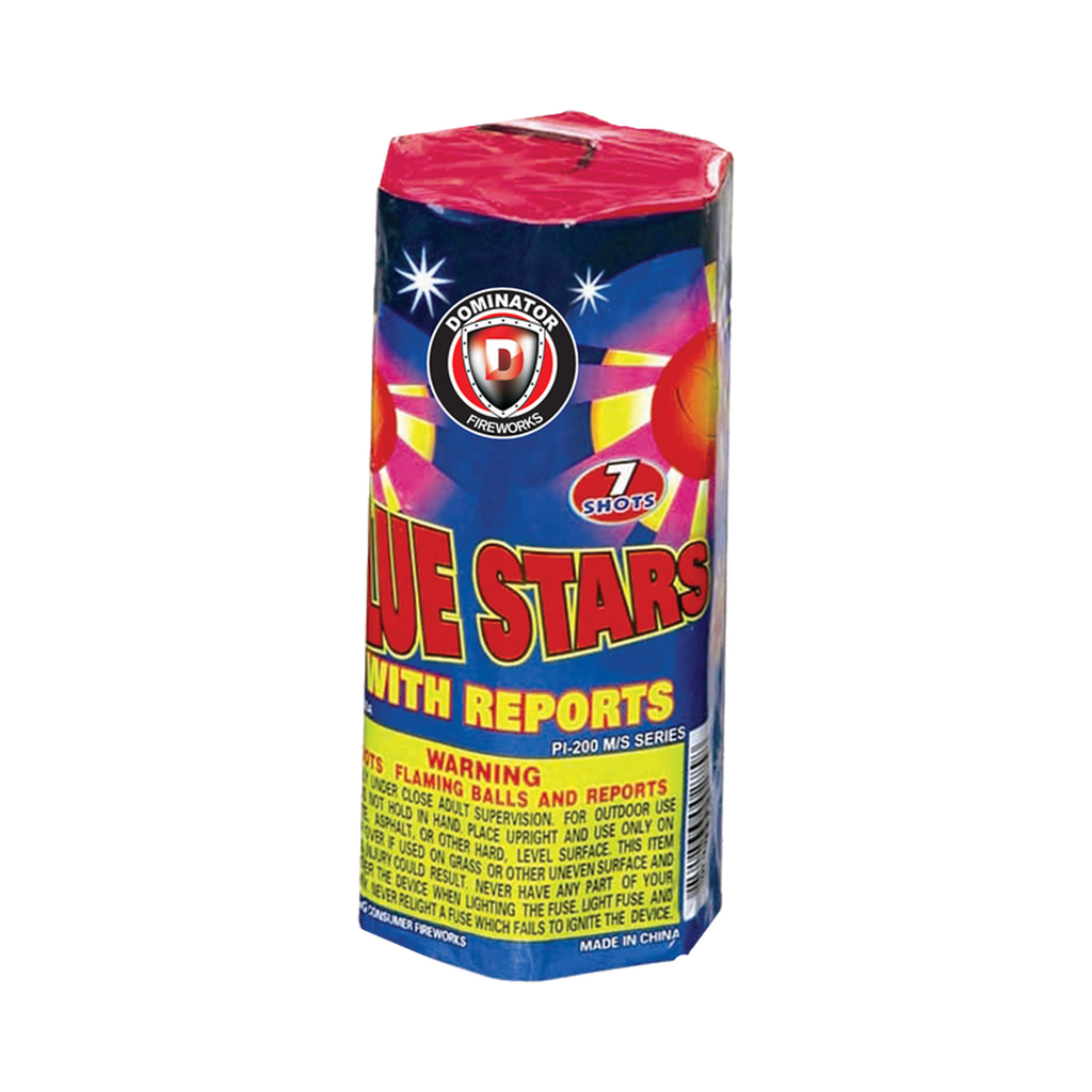 Blue Stars with Report, 7 Shots