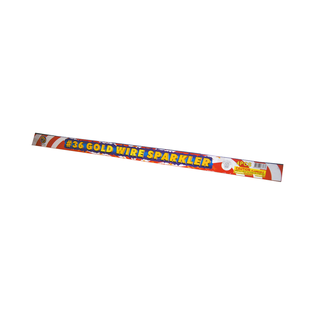 [170-1016] #36 Gold Sparkler, Wire, 36/4