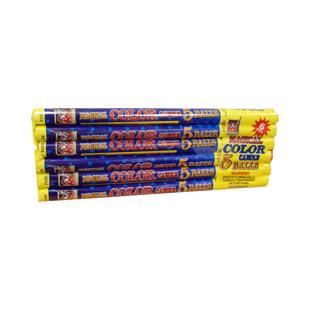[250-0463] Magic Roman Candle, 5 Shots
